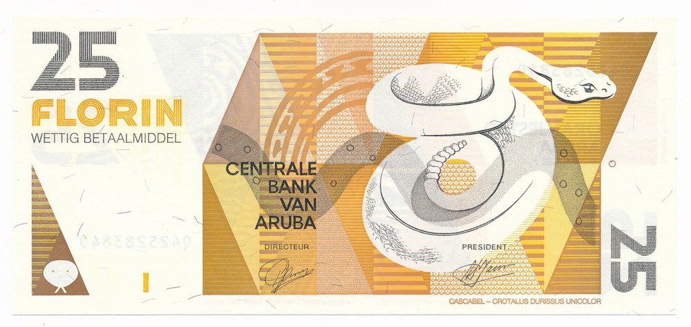 Aruba 25 Florins 1993 P. 12 Gem Unc Note