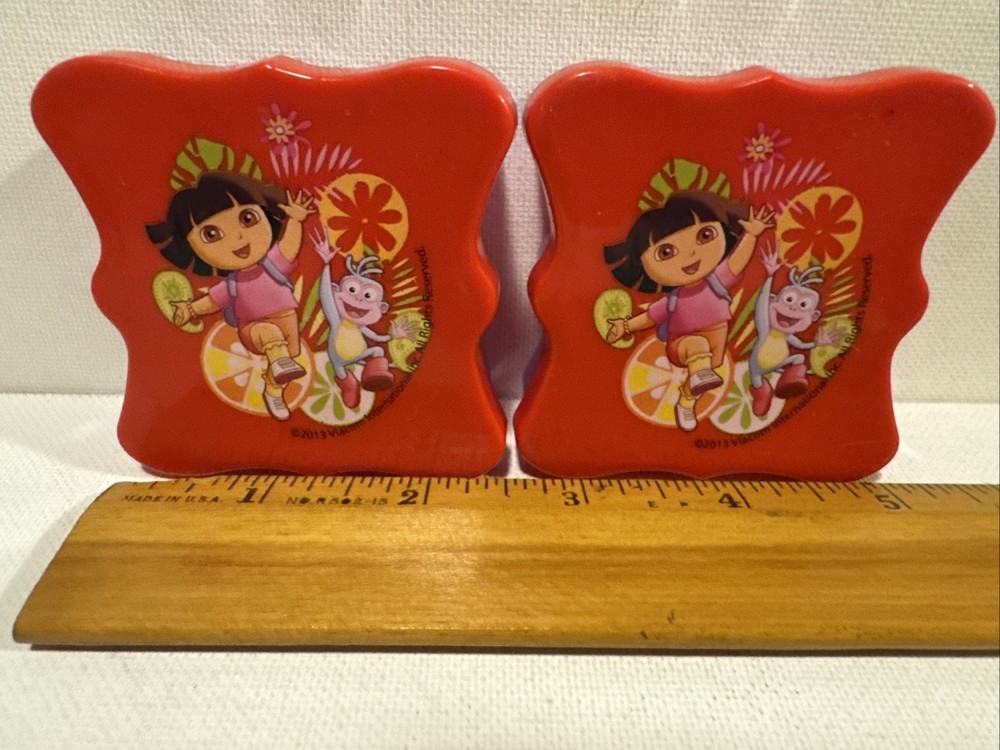 Tupperware Dora the Explorer Red Kid 2 pcs Set Mini Lunch Snack Container