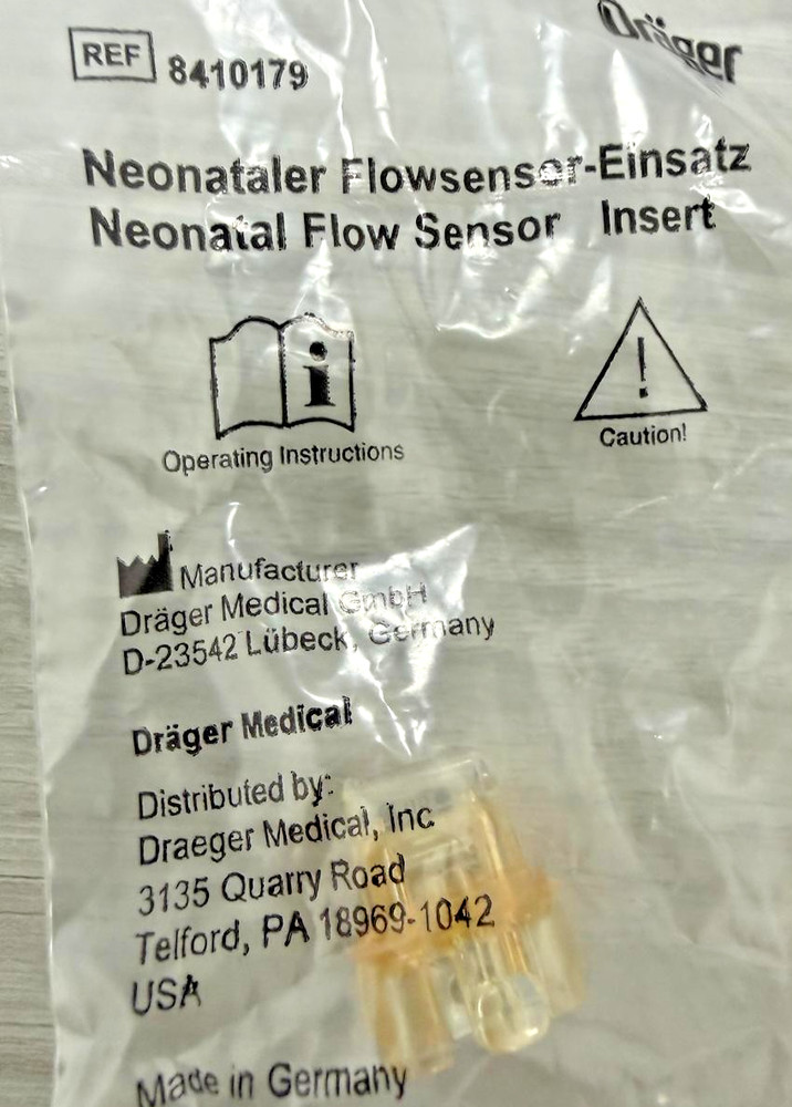 Drager 8410179 Neonatal Flow Sensor Insert x 5