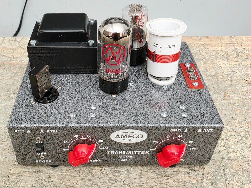AMECO AC-1 CW transmitter for 40m FINISHED REPLICA C MY OTHER HAM RADIO Drake