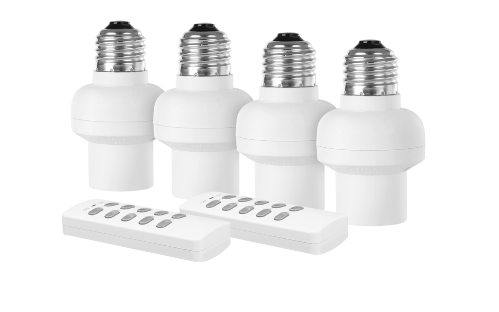 DEWENWILS Remote Control Lamp Socket E26/E27 Bulb Base Wireless Light Switch Kit