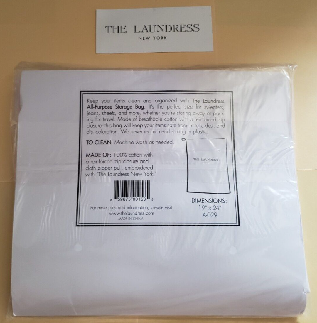 The Laundress - ALL PURPOSE STORAGE BAG - 1 pack - One Size Fits All - 19" x 24"