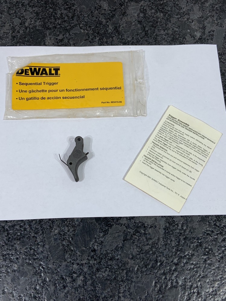 OEM Genuine Dewalt Replacement Sequential Trigger # 603415-00 (No Grommet) NEW