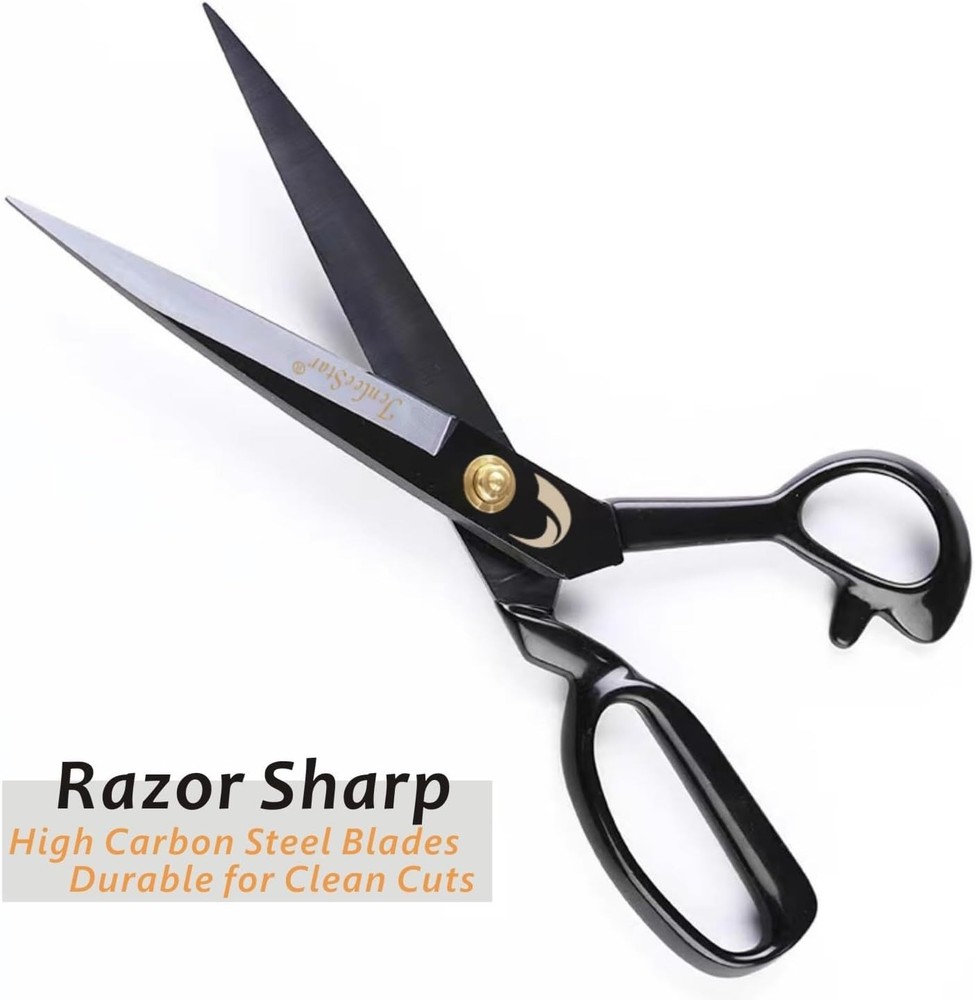 12" Fabric Scissors - Sharp Tailoring Shears for Sewing & Leather, Japan Design.