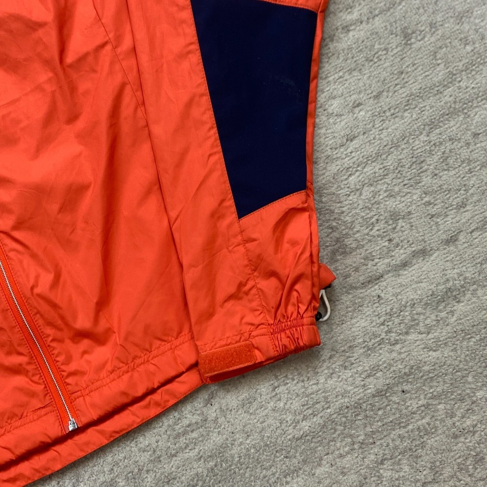 Zero Restriction Tour Series Jacket Medium Orange Full Zip Golfer Windbreaker
