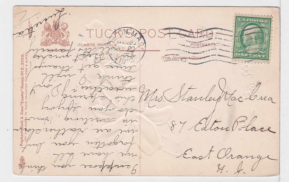 TurtlesTradingPost- Boston, MA 1912- Easter Post Card