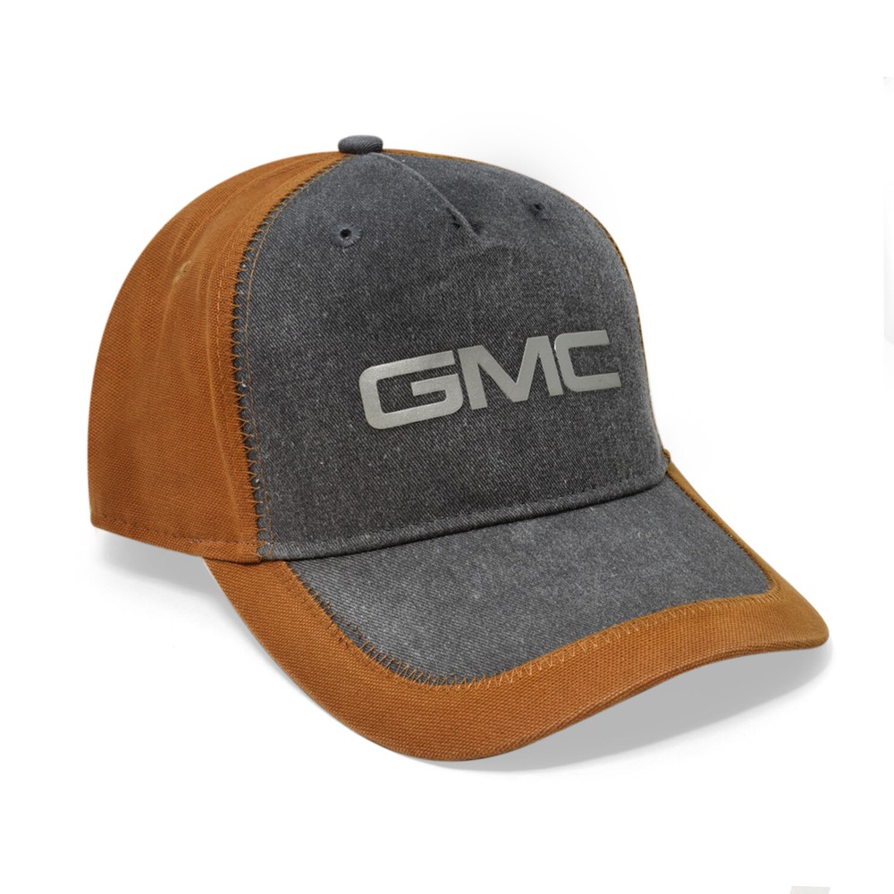GMC Gray Front 5 Panel Baseball Cap