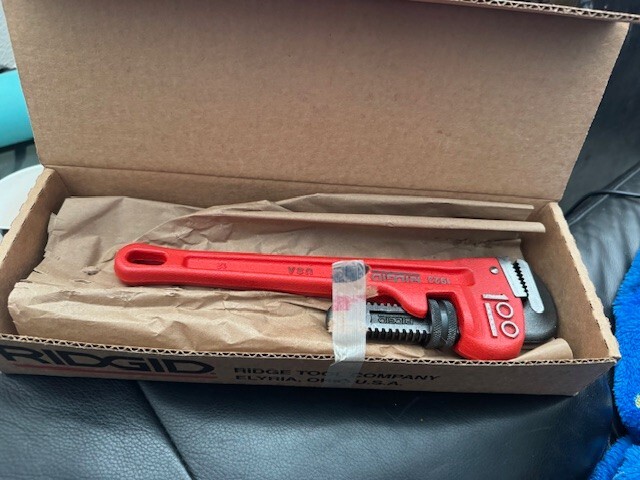 Ridgid 100th Year Anniversary Edition 12" Pipe Wrench New!!!!