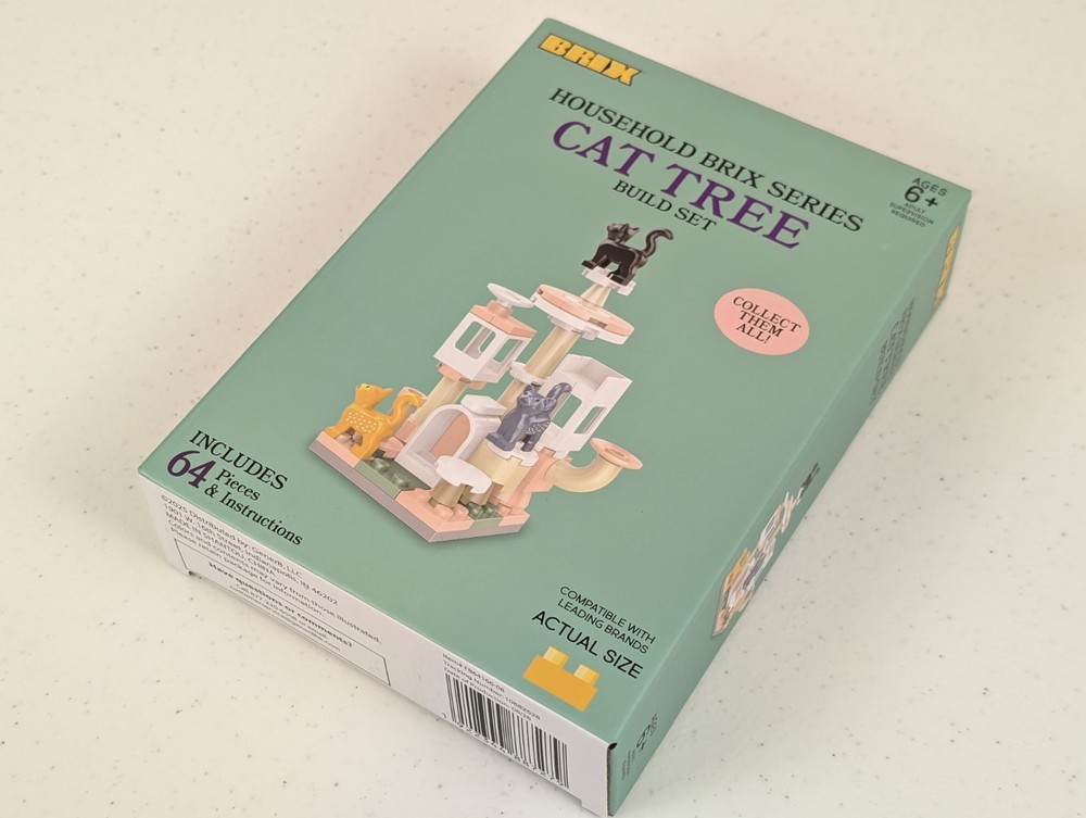 Brix Household Brix Series Cat Tree Build Set 64 Pieces & Instructions NIB