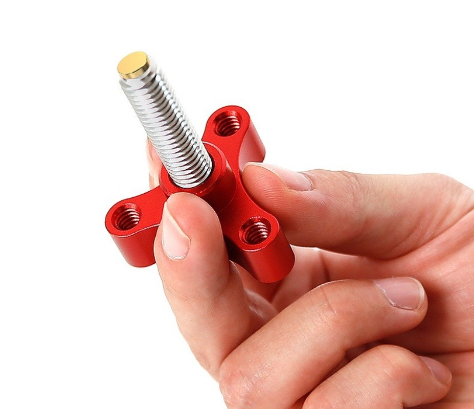 M8 Thread Copper Head Thumb Screw with 1/4" Extension Port Multiple Lengths