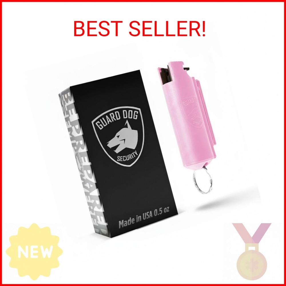 GUARD DOG SECURITY Quick Action Pepper Spray, Maximum Strength, 16-ft Range, Bel