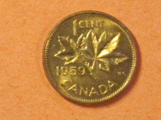 1959 Cent - Canada - KM# 49  - Very nice