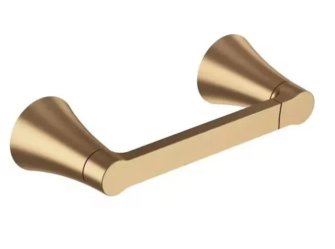 Moen Y0708BZG Mikah Pivoting Toilet Paper Holder in Bronzed Gold Finish