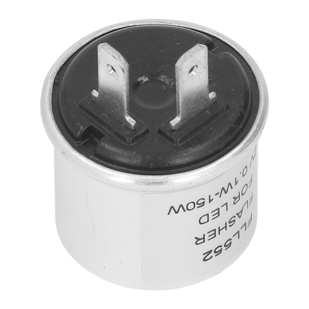 2 Pin Aluminum Shell LED Electronic Flasher Relay Replacement For Turn