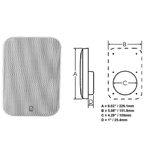 Poly-Planar 200W Platinum 5" Panel Speakers MA-905W ( PAIR )