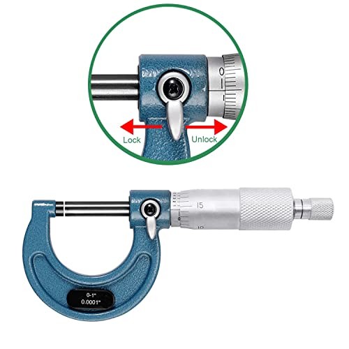 Outside Micrometer Set, 0-4" Machinist Micrometer, 4 Pcs Machinist Tool Set,