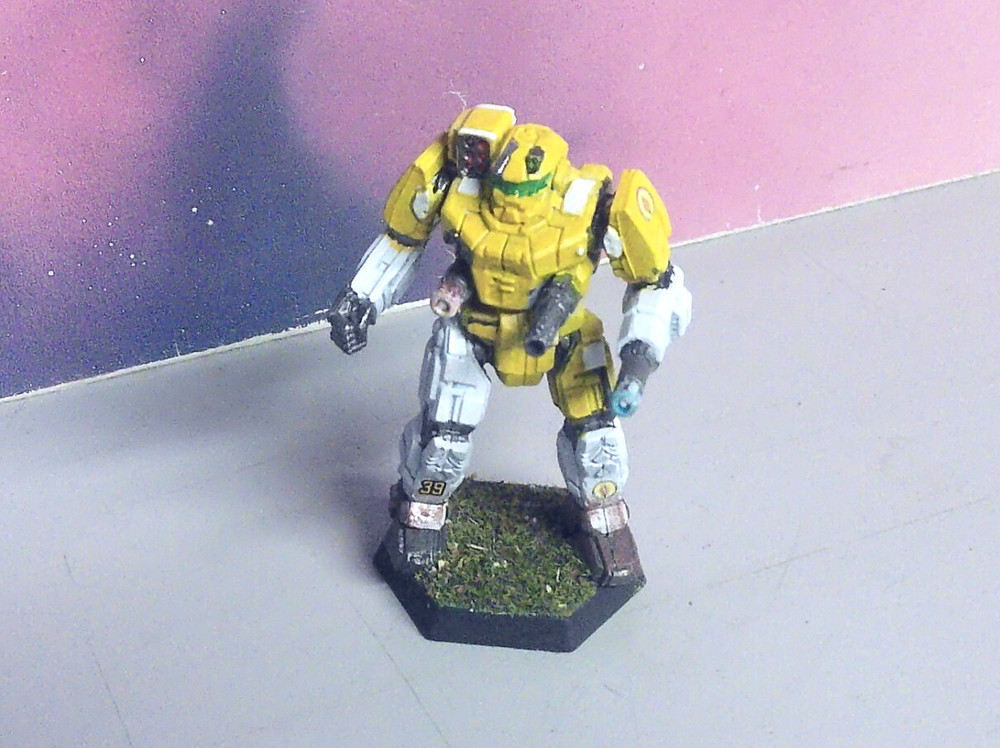 BATTLETECH BANSHEE MECH [DAVION DAWN GUARD] (CATALYST, PLASTIC, PAINTED)