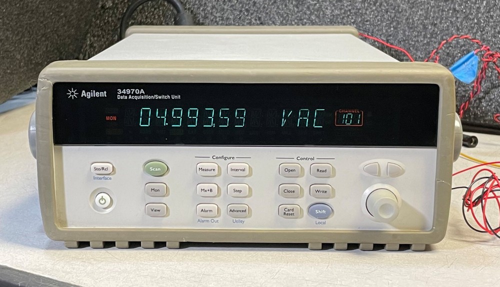 Agilent HP 34970A Data Acquisition Data Logger Switch Unit w/ 6.5 Digit DMM
