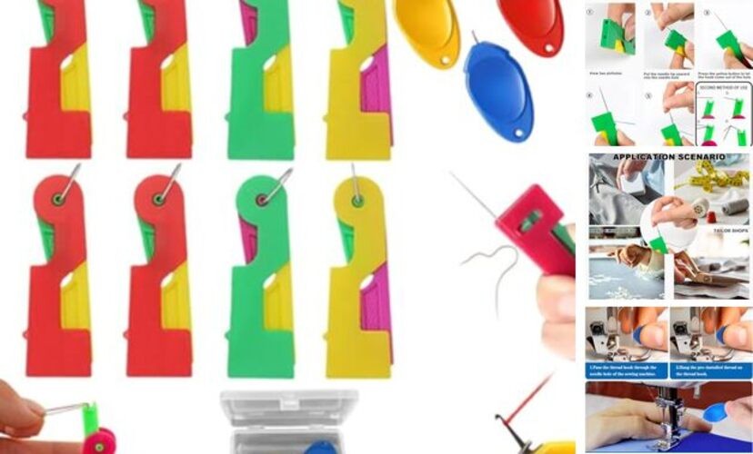 Automatic Needle Threader, 11 Pcs Sewing Needle Threaders Automatic Needle
