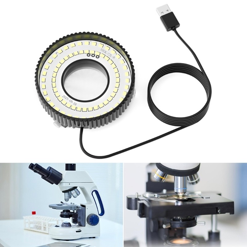 USB Powered Portable LED Rings Light With Polarizing Function For Microscope