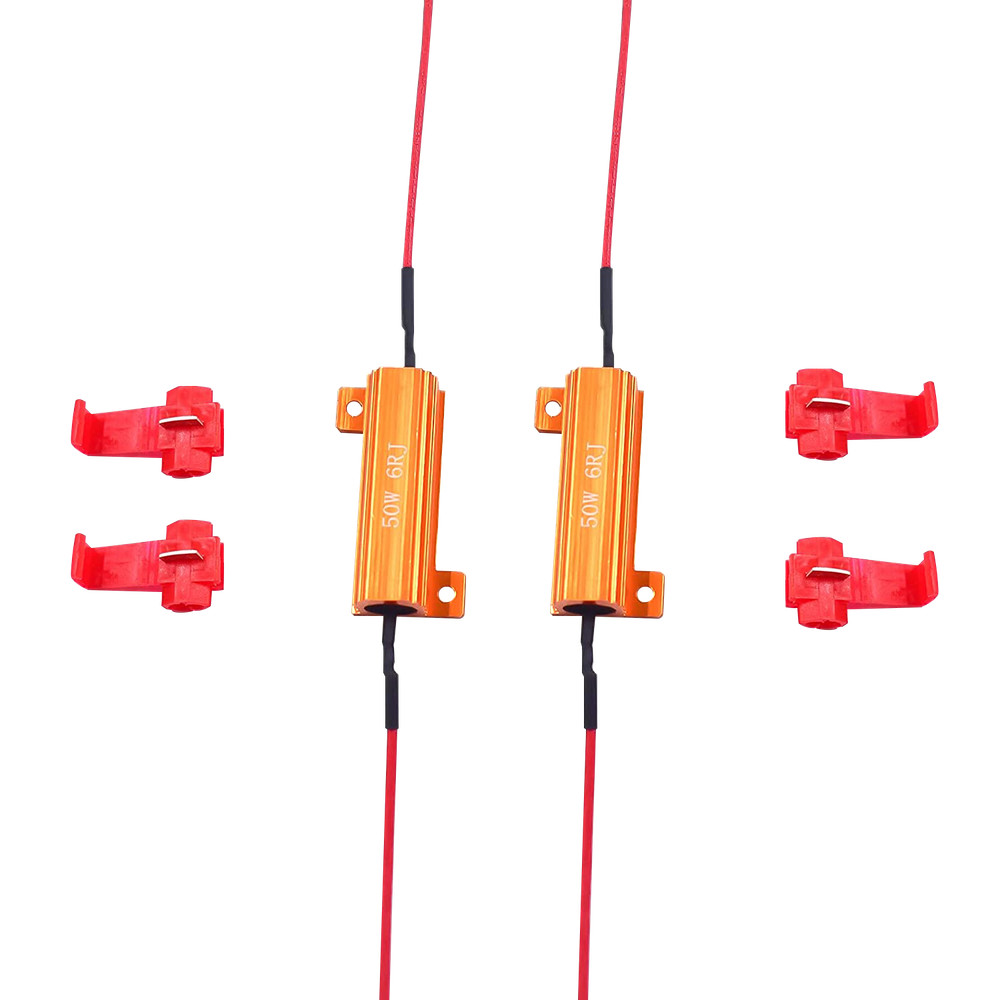 2pcs LED Rear Turn Signal Load Resistor Adapter Anti Hyper Flash Error Canceler