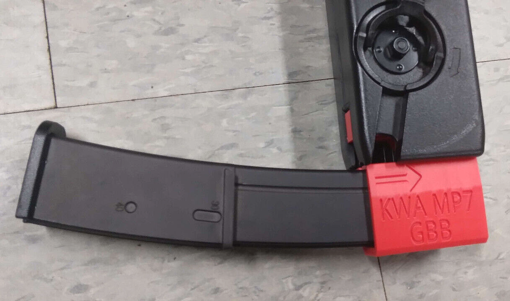 KWA MP7 Airsoft GBB Odin Speedloader Adapter (Red)