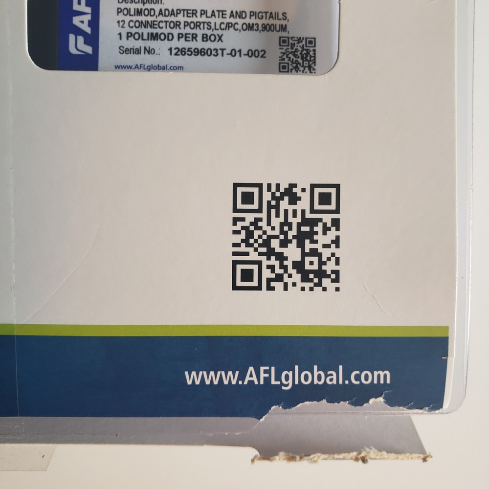 AFL POLY-MOD PATCH AND SPLICE MODULE, PM-L-12-PLC-3-S-01, NEW