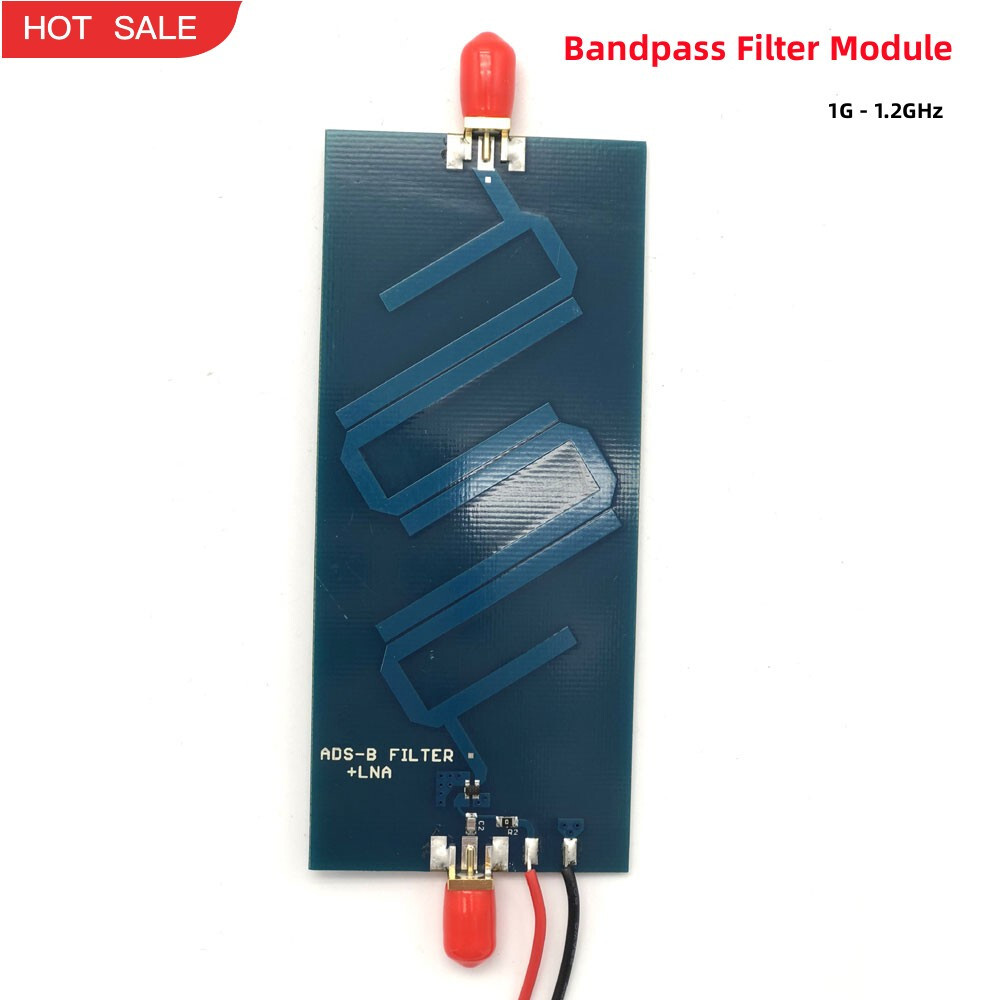 1090MHz ADS-B+LAN Bandpass Filter Module with Integrated Preamplifier