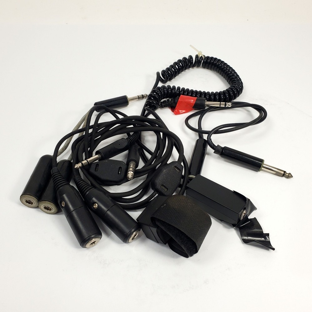 Assorted Avionics Headset Adapters and PTT Button