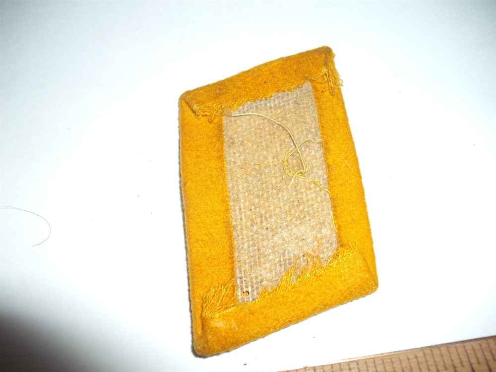 Original WW2 German Single Collar Tab , Luftwaffe. Yellow