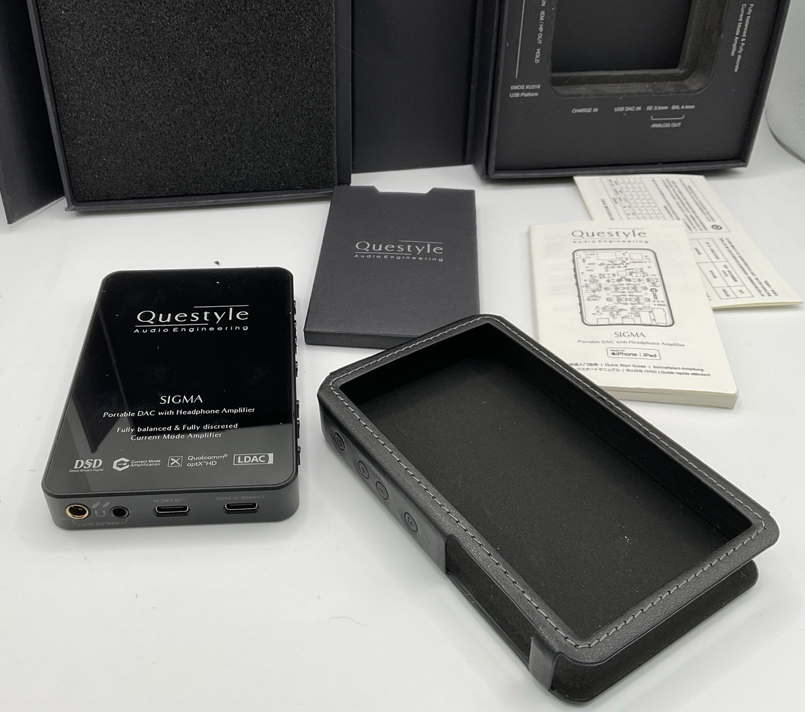 Questyle Sigma Portable DAC & Headphone Amplifier With Questyle Magnetic Case
