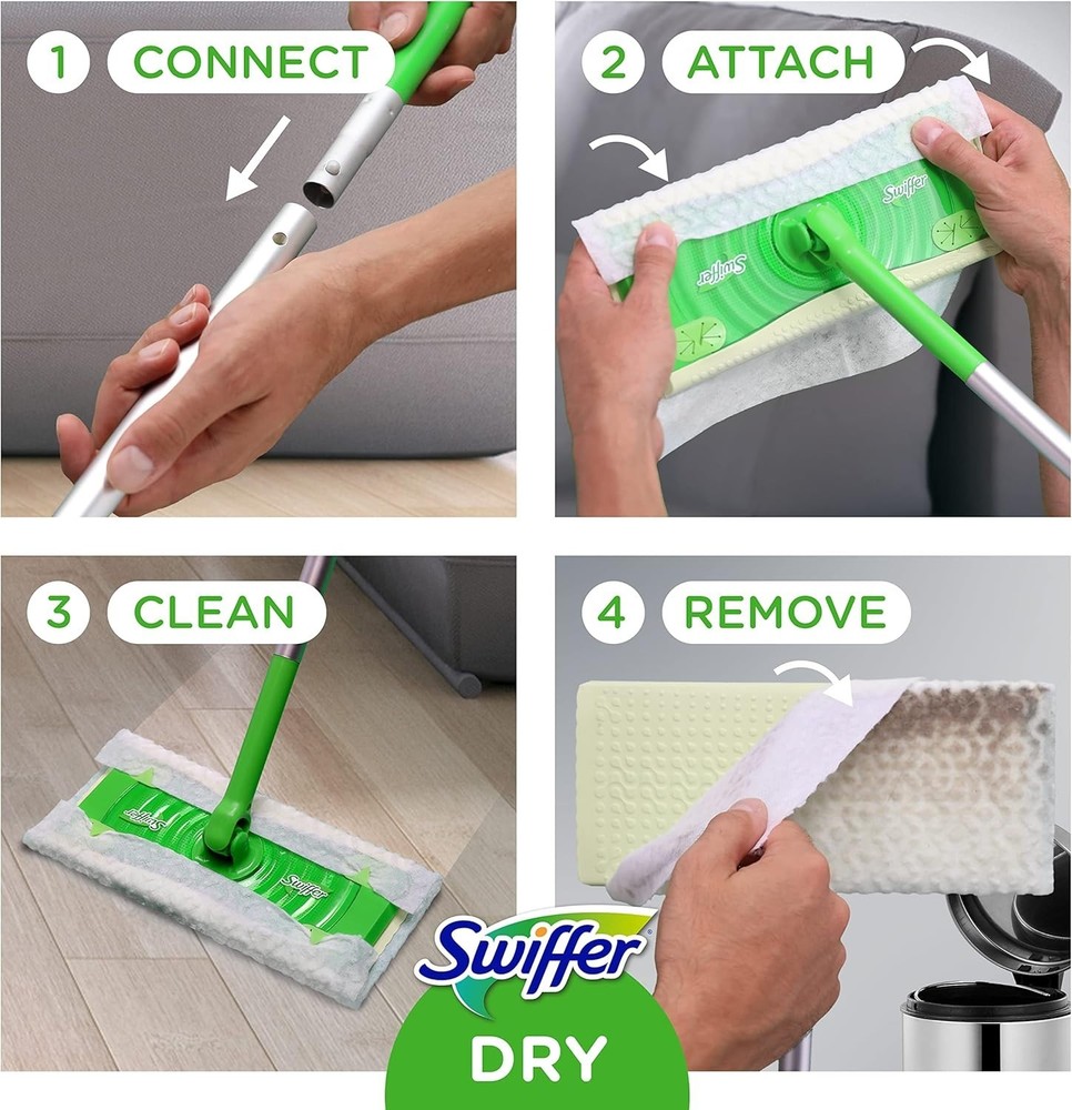 Swiffer Sweeper Dry Sweeping Pad, Multi Surface Refills for Dusters Floor Mop