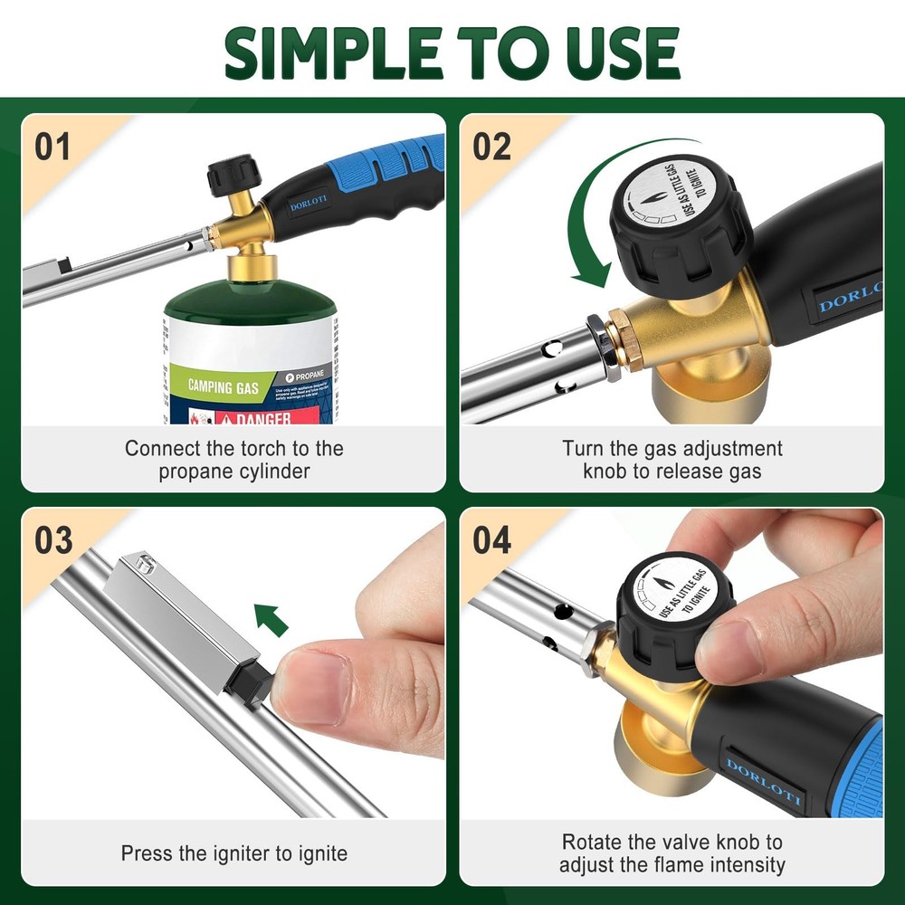 Grill Torch Charcoal Lighter Campfire Starter Kitchen &...