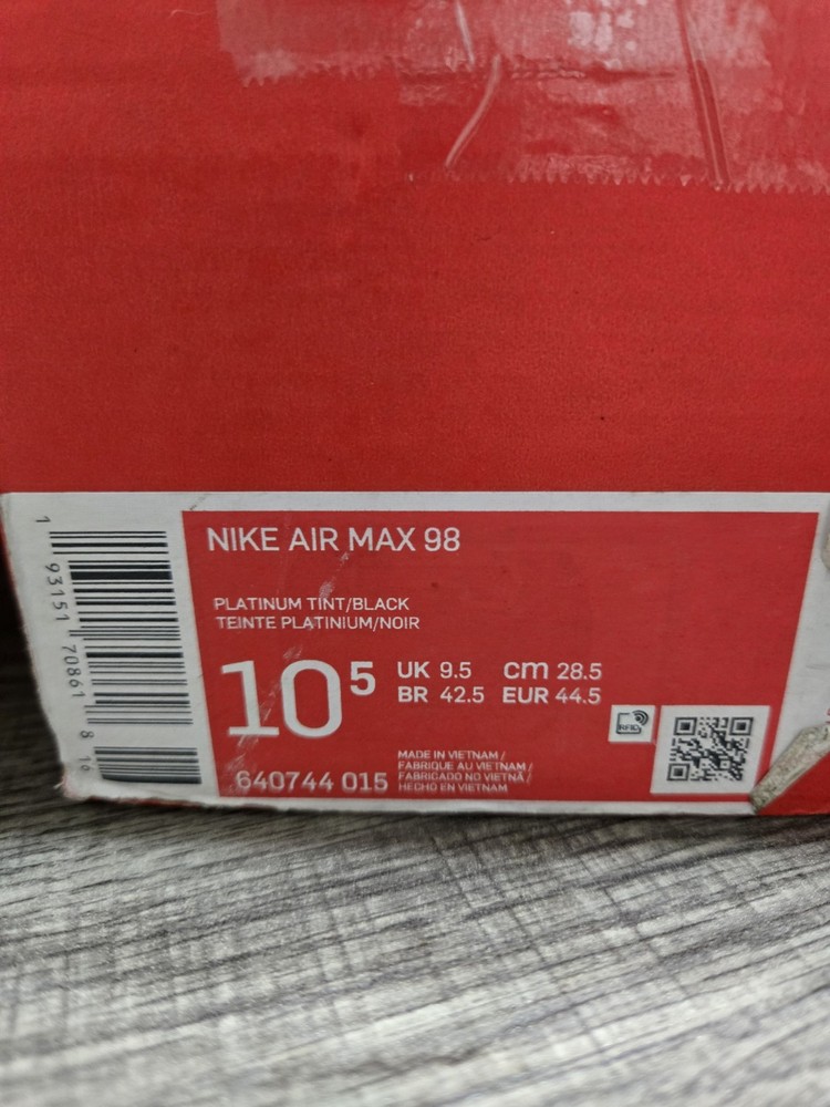 NikeAirMax98,.size:10.5,Highlighter Black