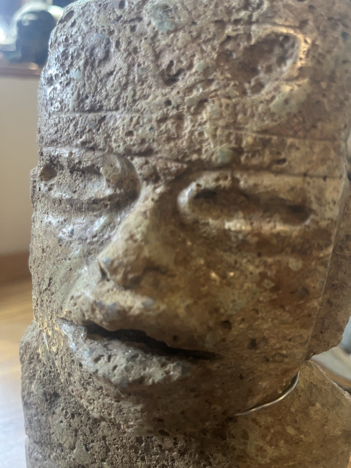 Massive Olmec 11” Stone Figure PreColumbian Ancient Artifact Teotihuacan Mayan