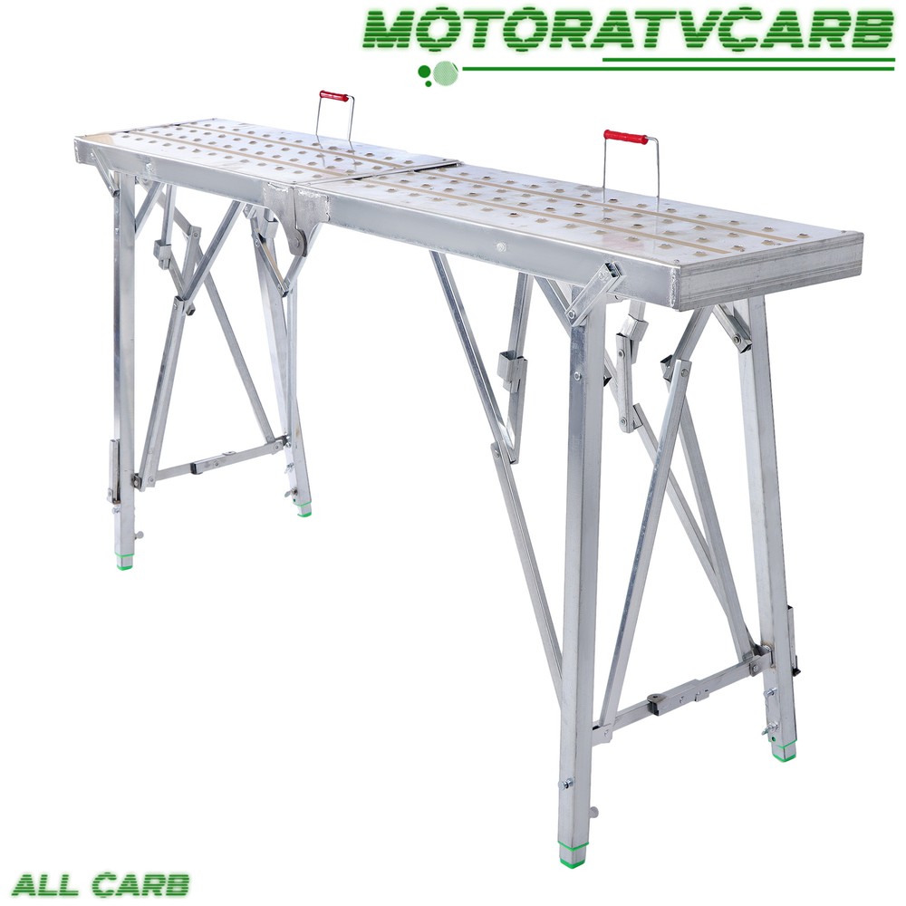 ALL-CARB Scaffolding, Adjustable Work Platform Scaffold Tower Ladder Stool 1.6M