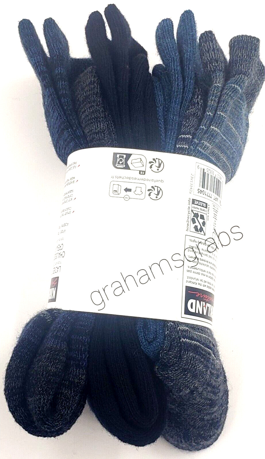 KIRKLAND LADIES WOMENS EXTRA FINE MERINO WOOL BLEND CREW SOCKS (4 PAIR) CHOICE!