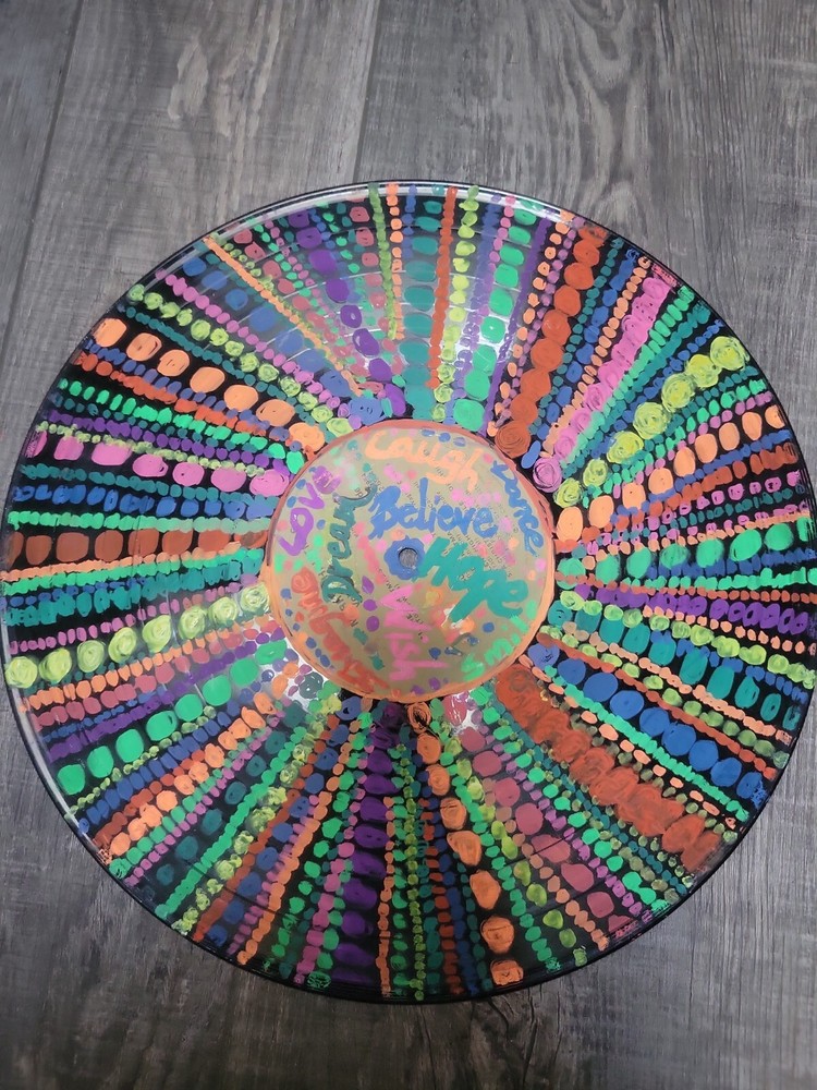 Handpainted 12"vinyl Record