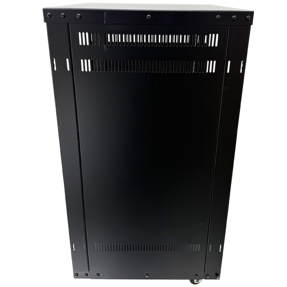 12U Open Frame Server Rack with 4 Casters Mobile Under-Desk Server Stand