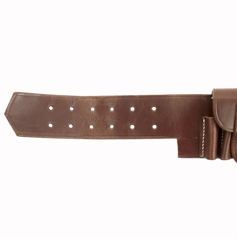 British Victorian Martini-Henry Rifle Brown Leather Ammo Bandolier 50Rd Capacity
