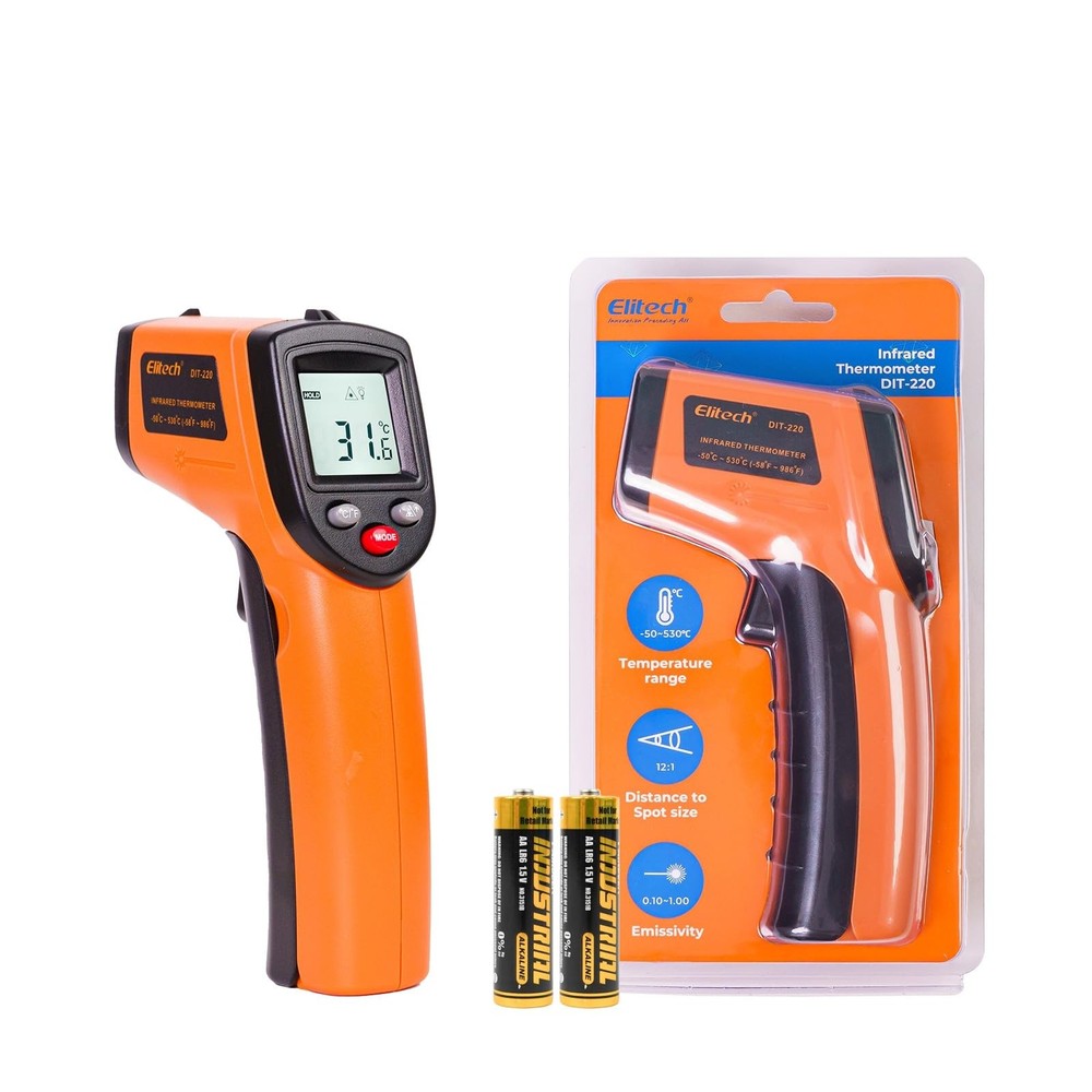 Laser Temperature Gun, Non-Contact Digital Infrared Thermometer, Adjustable E...