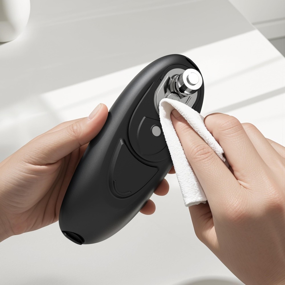 Automatic Electric Can Opener: Battery Operated One Touch Hands Free Smooth E...