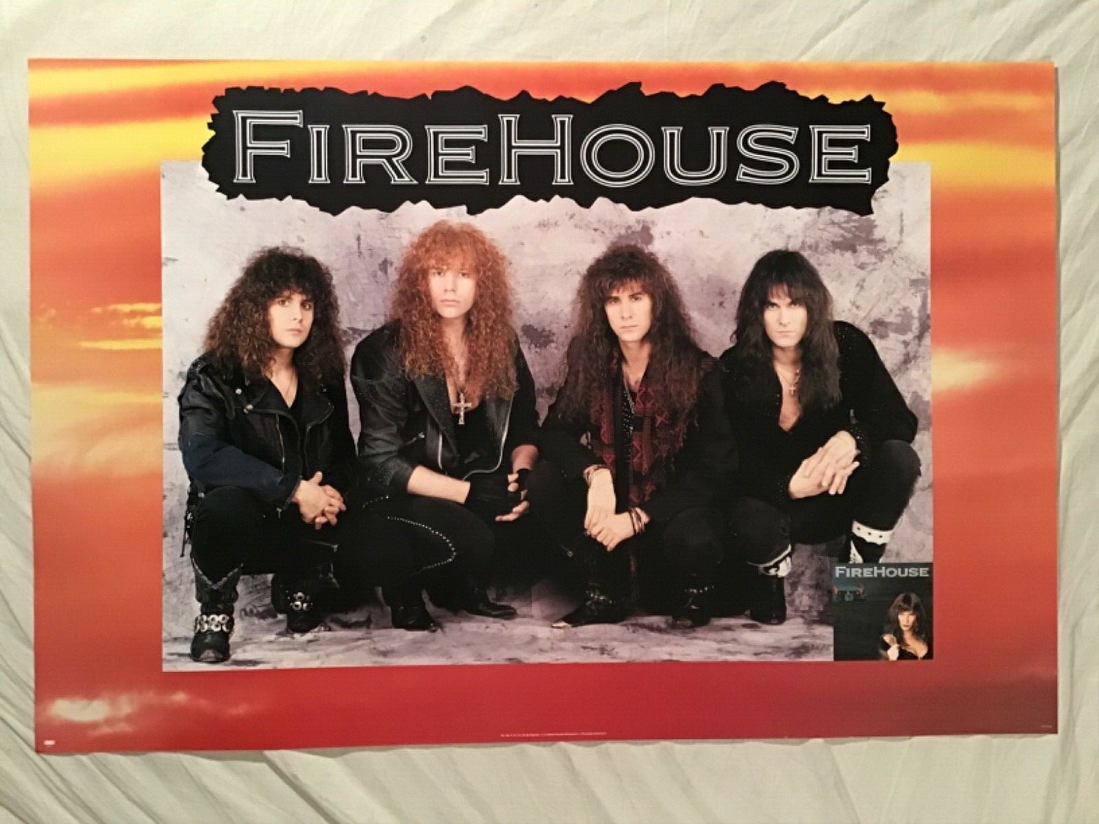 Firehouse 1991 Promo Poster New Condition