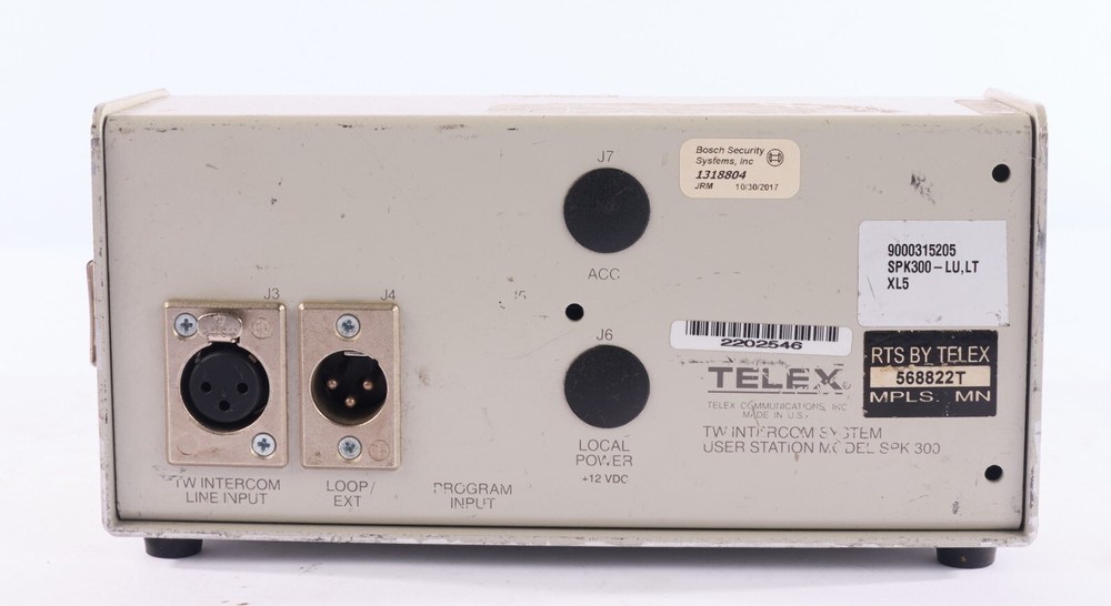 Telex RTS TW Intercom System User Station SPK-300 Portable Desktop Speaker