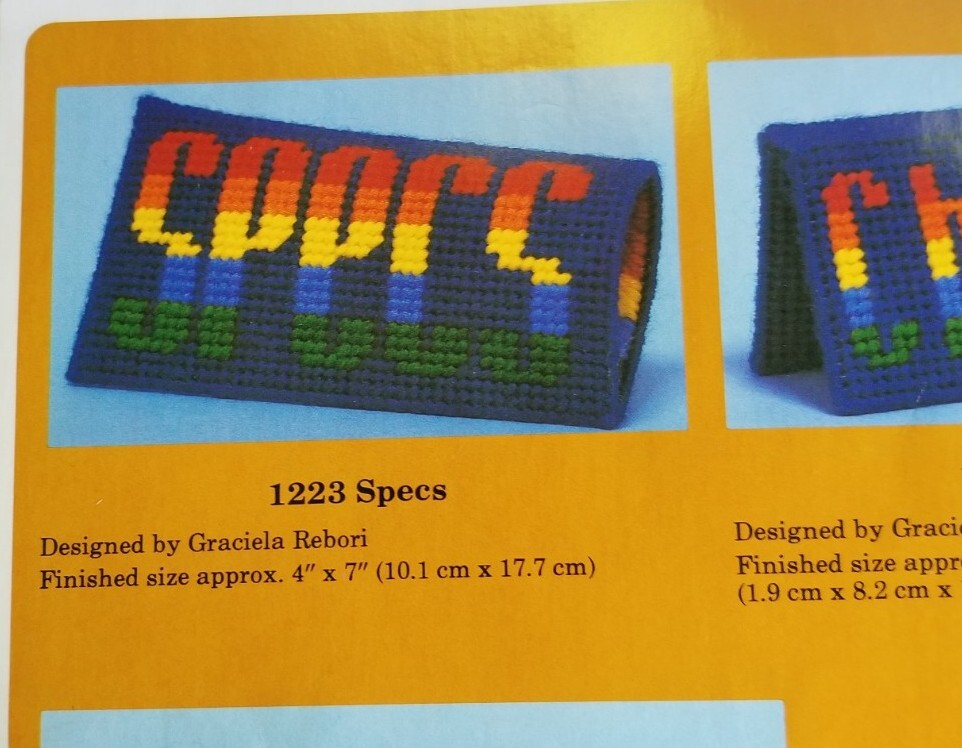 Creative Circle "Specs" Eyeglass Case Plastic Canvas Kit