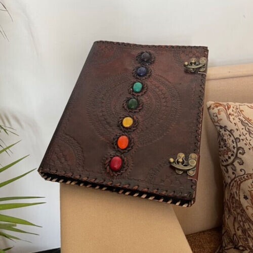 Leather 3 Ring Binder Grimoire Binder Leather Binder Cover Notebook Offic Folder