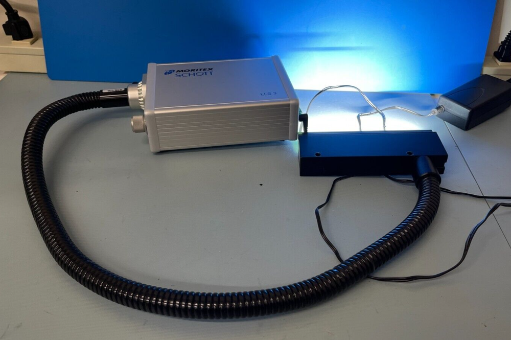 Moritex Schott LLS3 A20970.1/6000/EU LED Light Source Illuminator W/ A08906