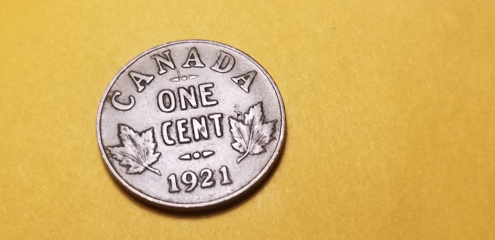 Rare Canada 1921 Small Cent Penny Id1.