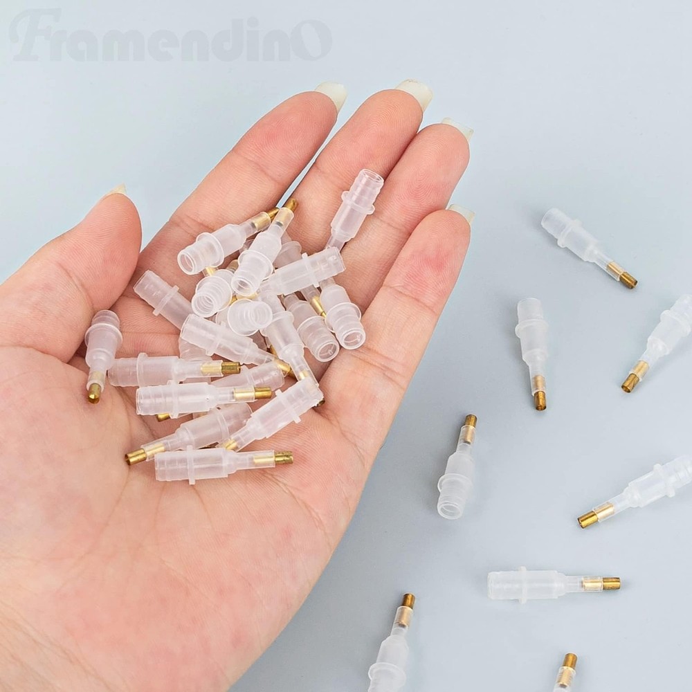 Framendino, 30 Pack Pen Tips Plastic Single Placer Tip for 5D