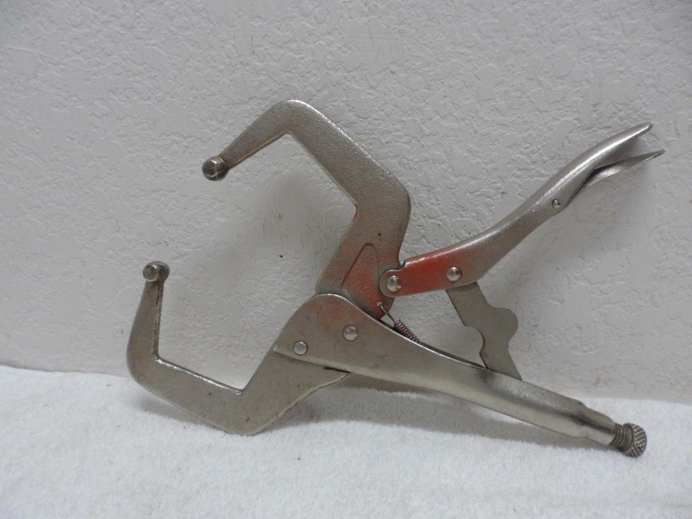 2 - Locking Pliers 11" Welding Plain Head Locking C Clamps